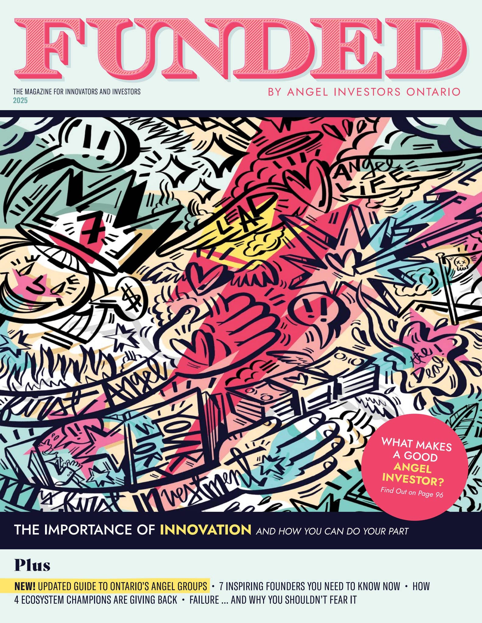 Funded Magazine 2025 cover — Brown Girl Angels featured by Angel Investors Ontario